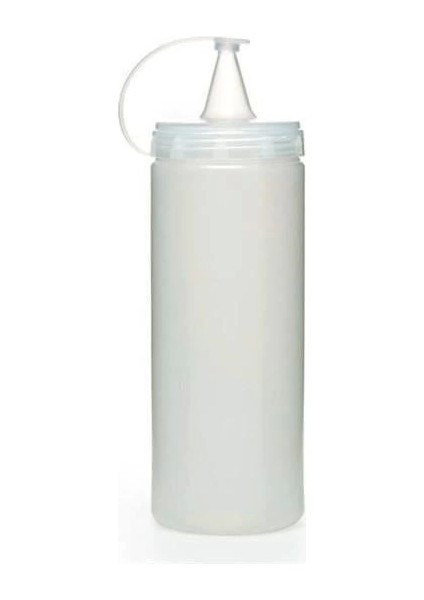Şeffaf Kapaklı Sızdırmaz Yağlık Sosluk Şişesi Plastik Yağdanlık 400 ml AP-9028