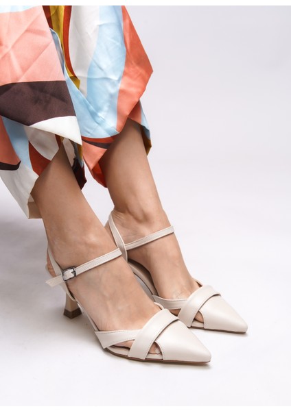 Esronyn Kadın Arkası Açık Sivri Burun Stiletto 0012707