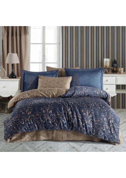 Hobby Çift Kişilik Saten Nevresim Gris Gold