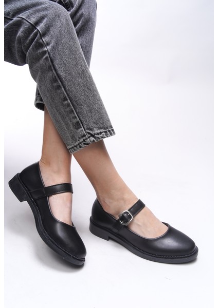 Kadın Babet – Sentetik Malzeme, Düz Taban, Tokalı ve Ayarlanabilir Kayışlı Rahat Günlük Ayakkabı fiyatları