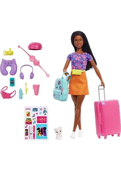 Hgx55 Barbie Brooklyn Seyahatte Bebeği Ve Aksesuarları