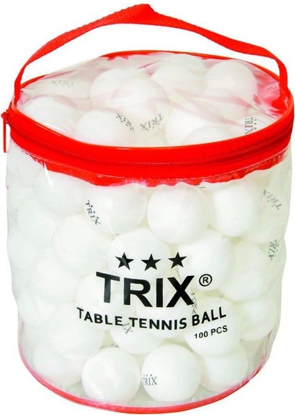 T-813A Trix Pinpon Topu Beyaz 100 Adet -Dinamik Oyuncak