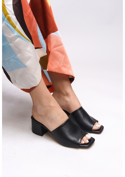 Janriara Kadın Topuklu Terlik 0012128