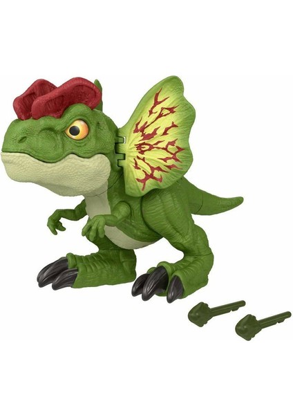 HNT65 Jurassic World Uncaged™ Interaktif Dilophosaurus Figürü