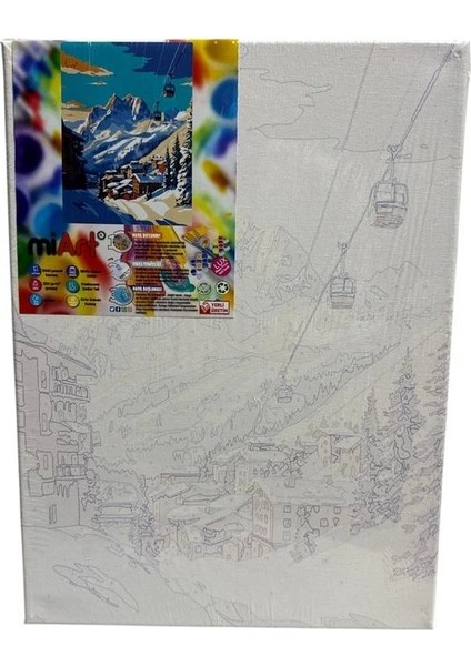 Miart MSB30416 30X40 Sayılarla Boyama Tuval - Erciyes