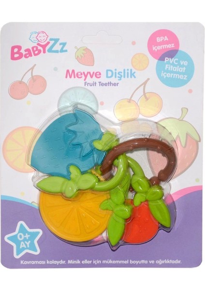 30302 Kanz Babyzz Renkli Meyve Dişlik