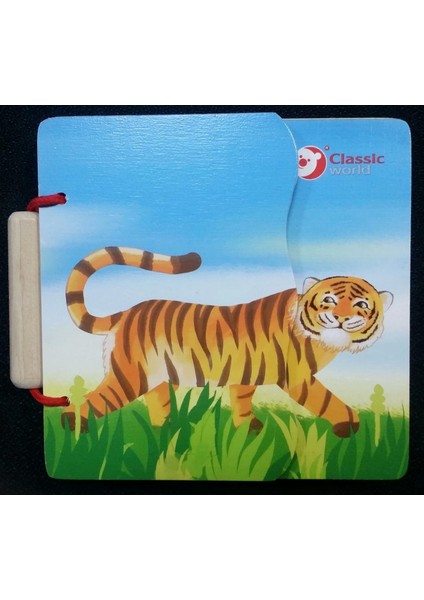Classic World Ahşap Hayvan Ailesi Kitabım