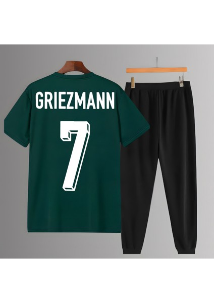 Antoine Griezmann Forma Sırt Futbol Baskılı Unisex Kısa Kollu Tişört T-Shirt Eşofman Takımı