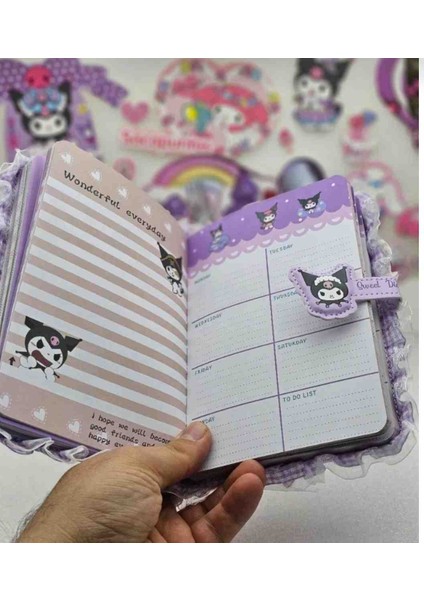 Sanrio Kawaii Kromi Lüx Yumuşak Kapaklı Defter Ajanda Günlük Notebook Hediyelik
