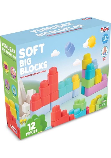 04005 Yumuşak Big Bloklar 12 Parça