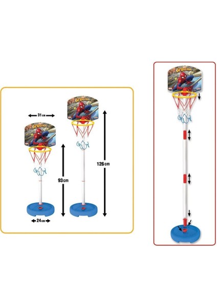 03653 Dede Spiderman Küçük Ayaklı Basket Potası modelleri