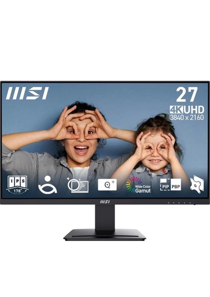 Msı 27 Flat IPS Pro MP273U 4ms 60HZ Hdmı-Dp Kurumsal Monitör 3840X2160