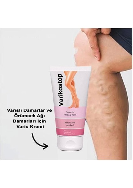Varikostop Cream Varisli Damarlar Için Effektif Masaj ve Bakım Kremi 50 ml
