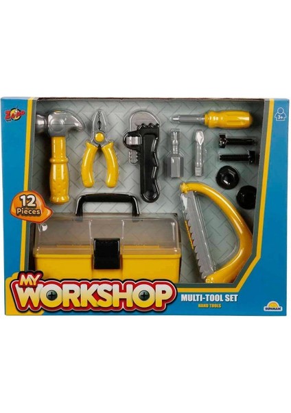 3718 Zapp Toys My Workshop Çantalı Tamir Seti 12 Parça -Sunman