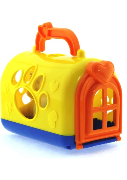 Taşıma Çantalı Peluş Sarı Yavru Köpek