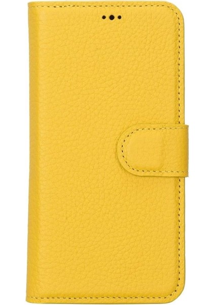Apple iPhone 14 Uyumlu Deri Cüzdanlı Kılıf Mwwn FL12 Sarı fırsatları