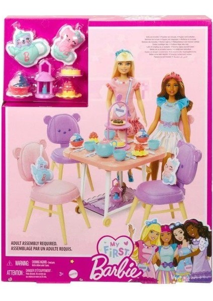 Hmm65 My First Barbie - Ilk Barbie Bebeğim Çay Partisi Oyun Seti