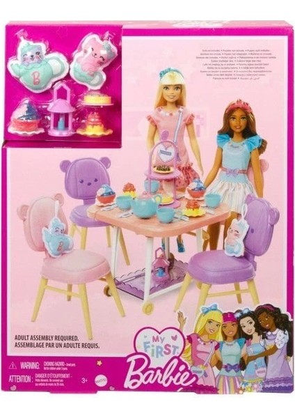 Hmm65 My First Barbie - Ilk Barbie Bebeğim Çay Partisi Oyun Seti