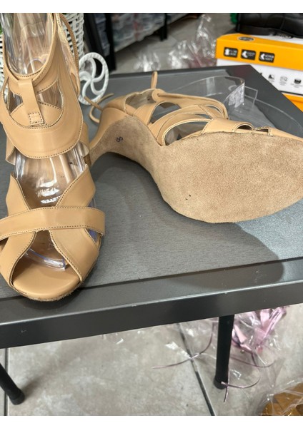 6 cm Topuklu Salsa, Bacata, Latin Dansları Kadın Ayakkabısı- Bilekten Bağlı-Güvenli ve Şık