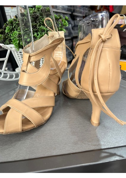 6 cm Topuklu Salsa, Bacata, Latin Dansları Kadın Ayakkabısı- Bilekten Bağlı-Güvenli ve Şık