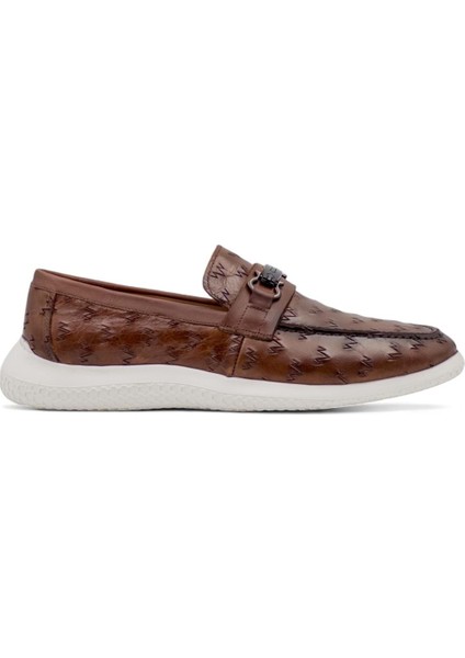 M211 Hakiki Deri Erkek Loafer Ayakkabı Taba