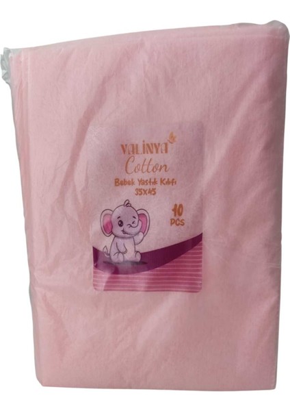 Tek Kullanımlık Pembe Renk Bebek Yastık Kılıfı 35CM x 45CM+12CM Klappeli Foto ile Aynısıdır fırsatları
