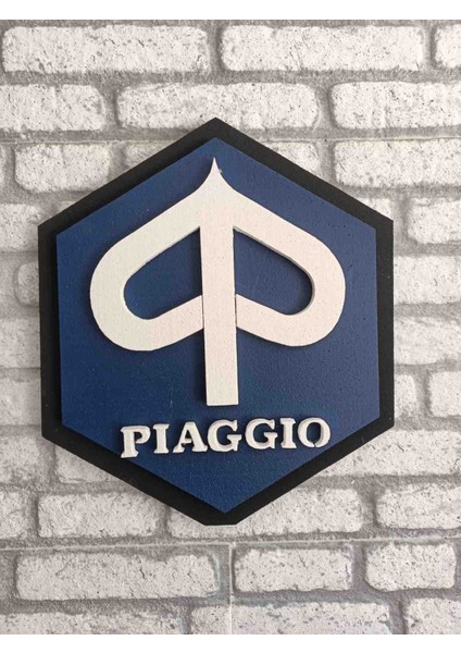 Pıaggıo Logo | 50X50 Pıaggıo Motor Logosu | Pıaggıo Marka Logosu | 3D Pıaggıo Logo | Strafor Logo