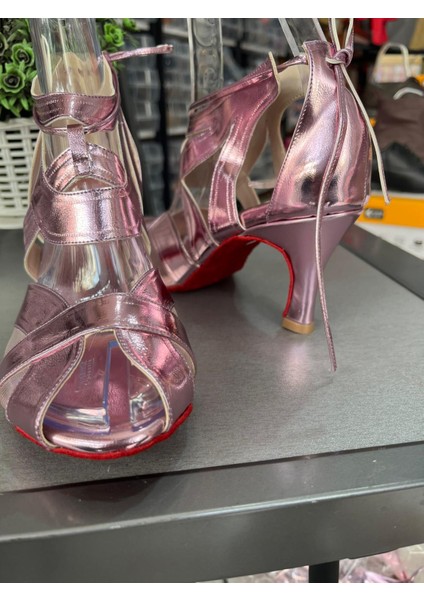 6 cm Topuklu Salsa, Bacata, Latin Dansları Kadın Ayakkabısı- Bilekten Bağlı-Güvenli ve Şık