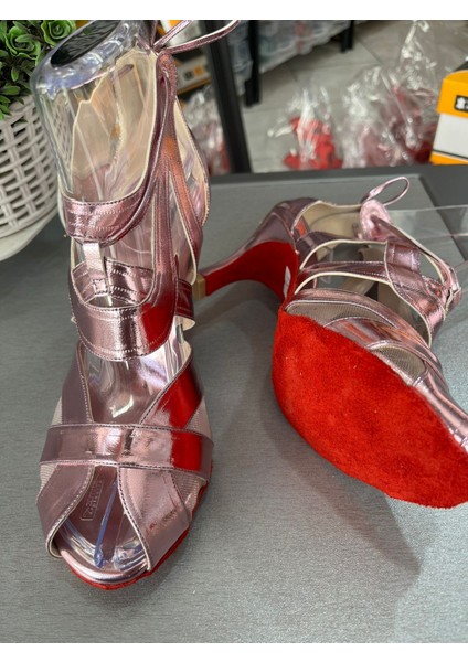 6 cm Topuklu Salsa, Bacata, Latin Dansları Kadın Ayakkabısı- Bilekten Bağlı-Güvenli ve Şık