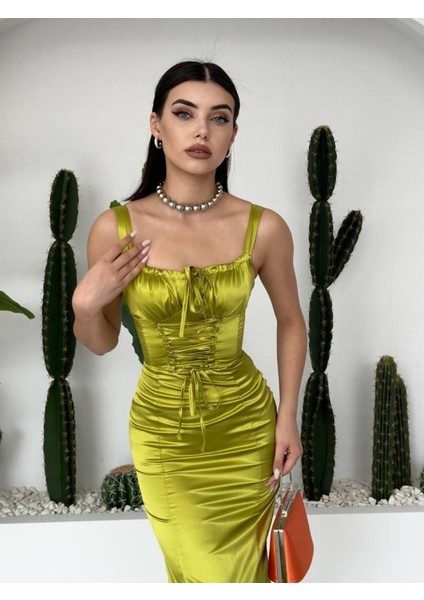 Pag Ip Askılı Elbise