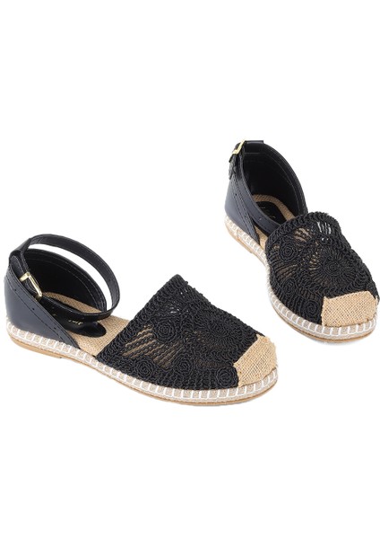 Hasır Örgü Rahat Ayarlanabilir Günlük Kadın Sandalet