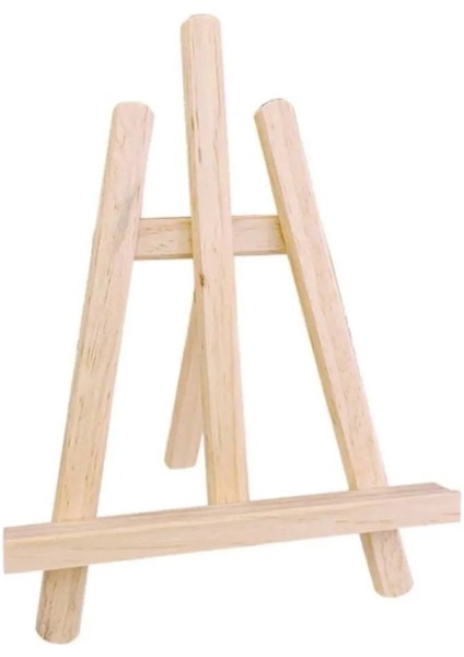 Hobi Markert Art Masaüstü Şövale, Ahşap, Mini Şövale, Üç Ayaklı, Resim Şövalesi, Ressam Sehpası