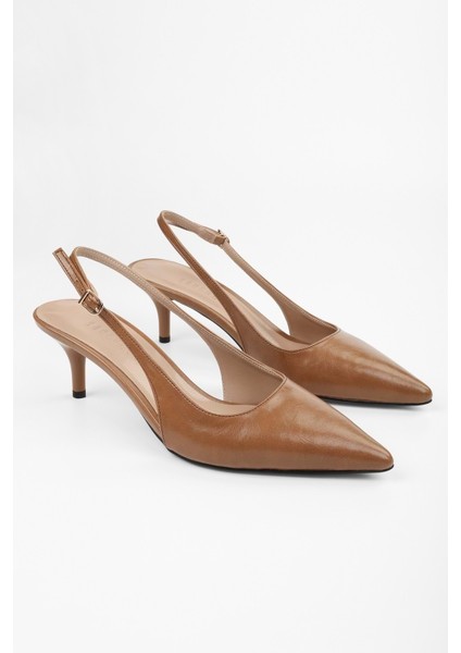 Kadın Estelle Karamel Cilt Stiletto