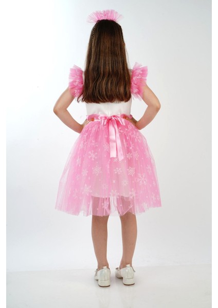 Elsa Karlar Kraliçesi Kız Çocuk Parti Elbisesi - Çocuksan Baby&Kids Wear - Abiye - Pembe - 8 Yaş - CS2023000044-PEMBE-8 Yaş modelleri