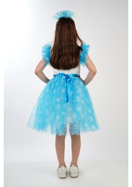 Elsa Karlar Kraliçesi Kız Çocuk Parti Elbisesi - Çocuksan Baby&Kids Wear - Abiye - Turkuaz - 2 Yaş - CS2023000044-TURKUAZ-2 Yaş indirimleri