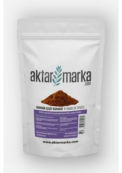 Aktarmarka Kırk Bir Çeşit Baharat 100 gr