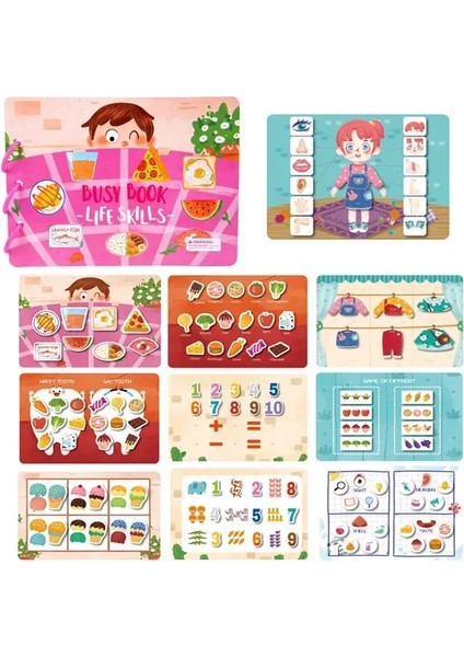 Montessori Çocuklar Için Meşgul Kitap Çocuklar Eğitim Oyuncakları Bebek Diy Macun Sessiz Kitap Çocuk Hayvanları Numaralar Puzzle Puzzle Toyscolor: 300880 (Yurt Dışından)