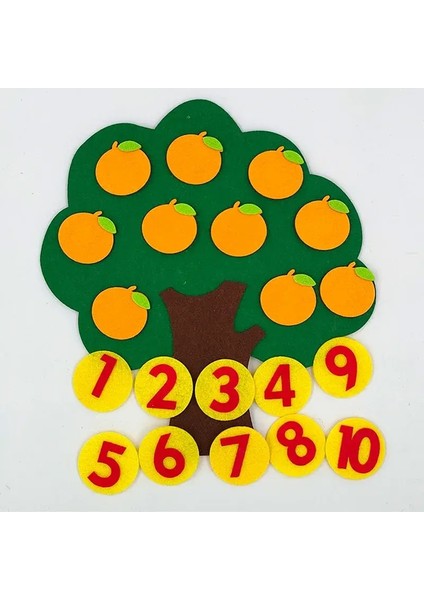 Dokunmasız Dıy Çocuklar Yapılak Bulma Bulma Bulma Havuç Elma Ağacı Dijital Öğretim Montessori Oyuncaklar Bebek Oyuncaklar Toddlercolor: Apple (Yurt Dışından)