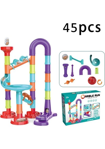 Dıy Construction Run Yarış Pisti Yapı Taşları Çocuklar 3D Labirent Top Rulo Oyuncaklar Noel Hediyesi 45/93/113/142PCS Setcolor: 113PCS (Yurt Dışından)
