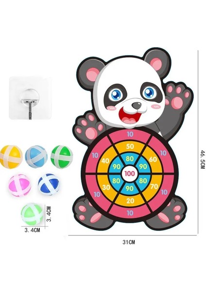 Çocuk Hayvanları Dart Masa Oyunu 6pcs Yapışkan Toplar Kapalı Sporlar Montessori Çocuklar Için Eğitim Oyuncakları 2 3 4 5 6 Yıl Renk: ST767 (Yurt Dışından)