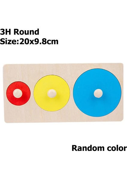 Ahşap Montessori 3D Geometrik Yönetim Kurulu Çocuklar Erken Eğitim Şekil Renk Biliş Toys Anaokulu Öğretim Yardımları Hediyeler Ddj Renk: 3h Tur (Yurt Dışından)