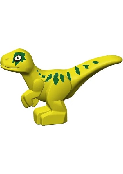 Juric Dinozor Yuvası Bebek Yapı Taşları Oyuncaklar Koleksiyon Hediyelik Eşya Hediyesi Doğum Günü Juric Rex Raptor Renk: Kırmızı (Yurt Dışından)