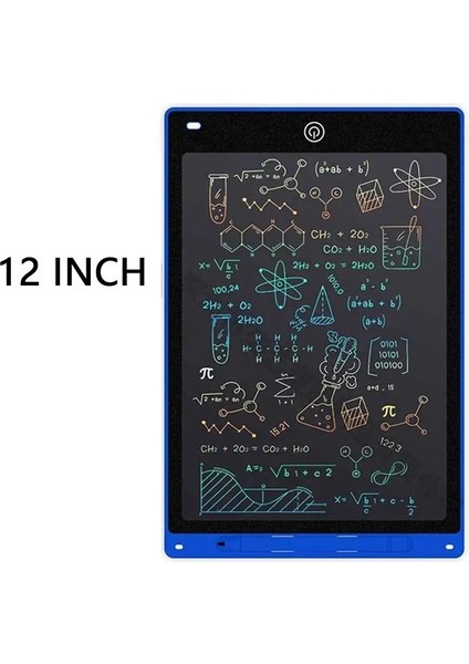 Yeni 8.5 " /12" Çizim Tahtası LCD Çocuklar Için Tablet Yazma Montessori Eğitim Oyuncakları Öğrenci Sihirli Blackboard Doğum Günü Noel Hediye Renk: Mavi 12 Inç (Yurt Dışından)