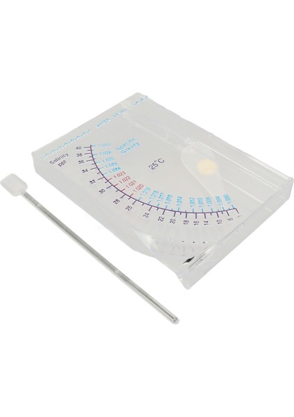 Akvaryum Hidrometre Şeffaf Plastik Hidrometre Tuzluluk Test Cihazı Doğru Okunması Kolay Balık Tankı Hidrometre Deniz Suyu Için (Yurt Dışından)