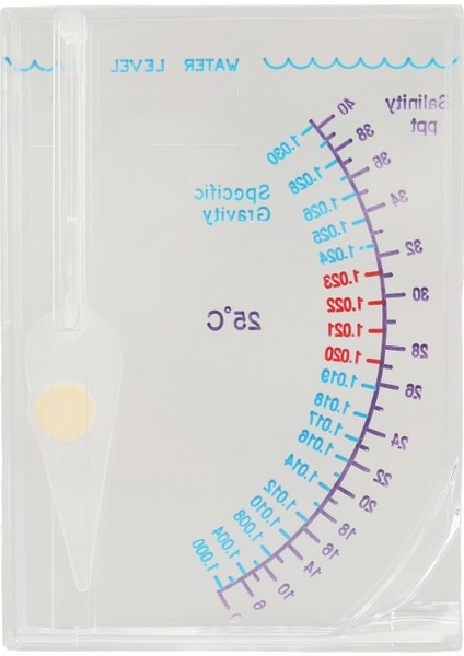 Akvaryum Hidrometre Şeffaf Plastik Hidrometre Tuzluluk Test Cihazı Doğru Okunması Kolay Balık Tankı Hidrometre Deniz Suyu Için (Yurt Dışından)