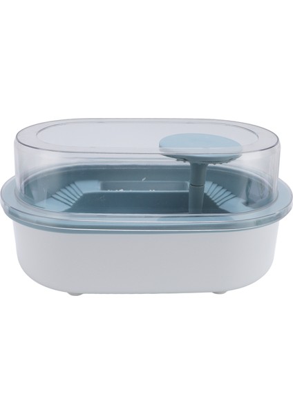 Kaplumbağa Tankı Drenaj Filtrasyon ile Güvenli Gözlemlemek Kolay Akvaryum Tankı Yengeçler Balıklar Amfibiler Sürüngenler Mavi (Yurt Dışından) fiyatları