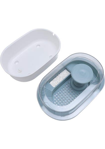 Kaplumbağa Tankı Drenaj Filtrasyon ile Güvenli Gözlemlemek Kolay Akvaryum Tankı Yengeçler Balıklar Amfibiler Sürüngenler Mavi (Yurt Dışından) modelleri