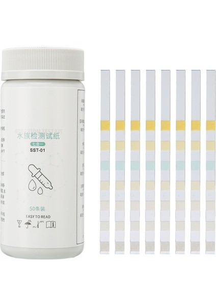 Akvaryum Test Şeritleri Doğru 7 In 1 Ph Sertlik Klor Nitrit Asit Baz Balık Tankı Su Kalitesi Test Şeritleri (Yurt Dışından)