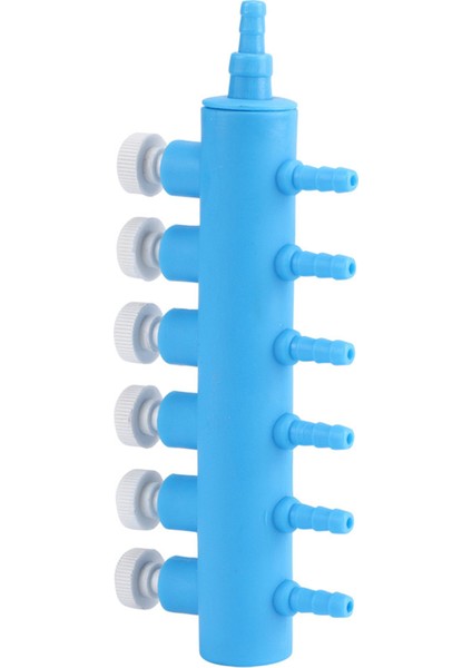 Plastik Akvaryum Su Tüpü Ses Kontrol Vanası Konektörü Balık Tankı Hava Splitter Oksijen Pompası Accessory6 Yollu (Yurt Dışından)