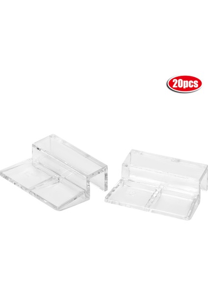 20 Adet Cam Kapak Akrilik Klip Tutucu Destek Kelepçe Aksesuarı Akvaryum Balık TANKI(12MM) (Yurt Dışından)